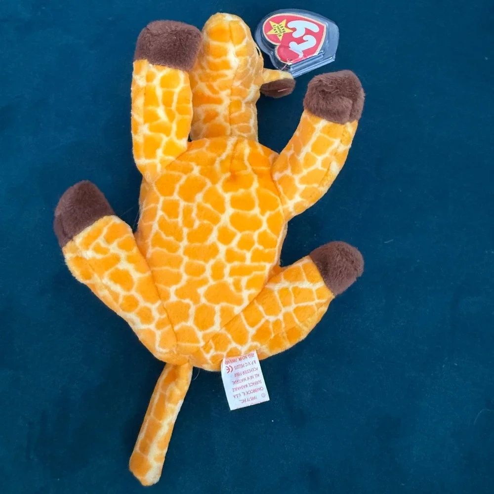 Ty Beanie Babies Lot Bucky Beaver Squealer Pig Chocolate Moose Twigs Giraffe PVC